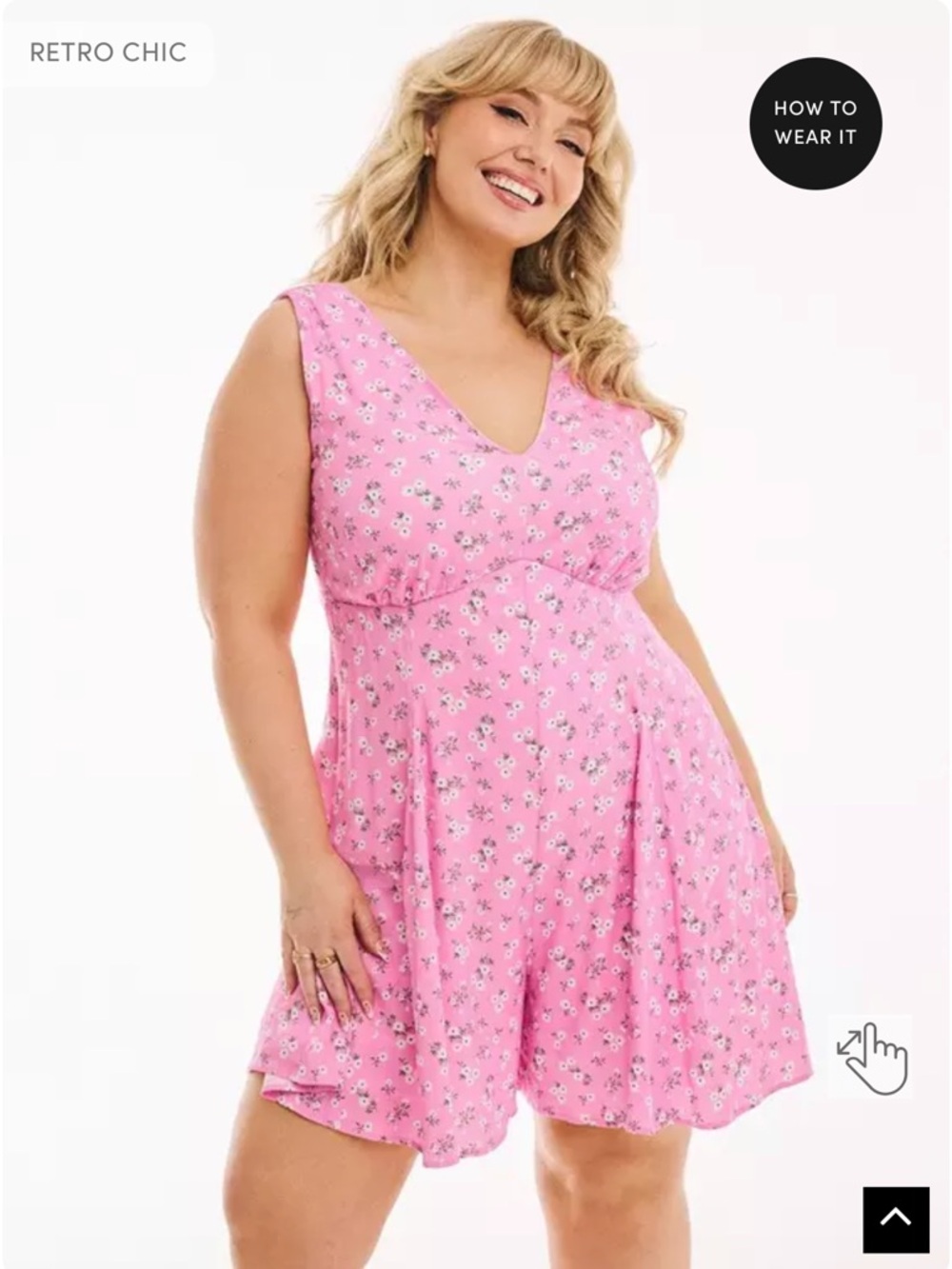 #T360 - NWOT - Torrid Retro Chic V-Neck Romper - 12